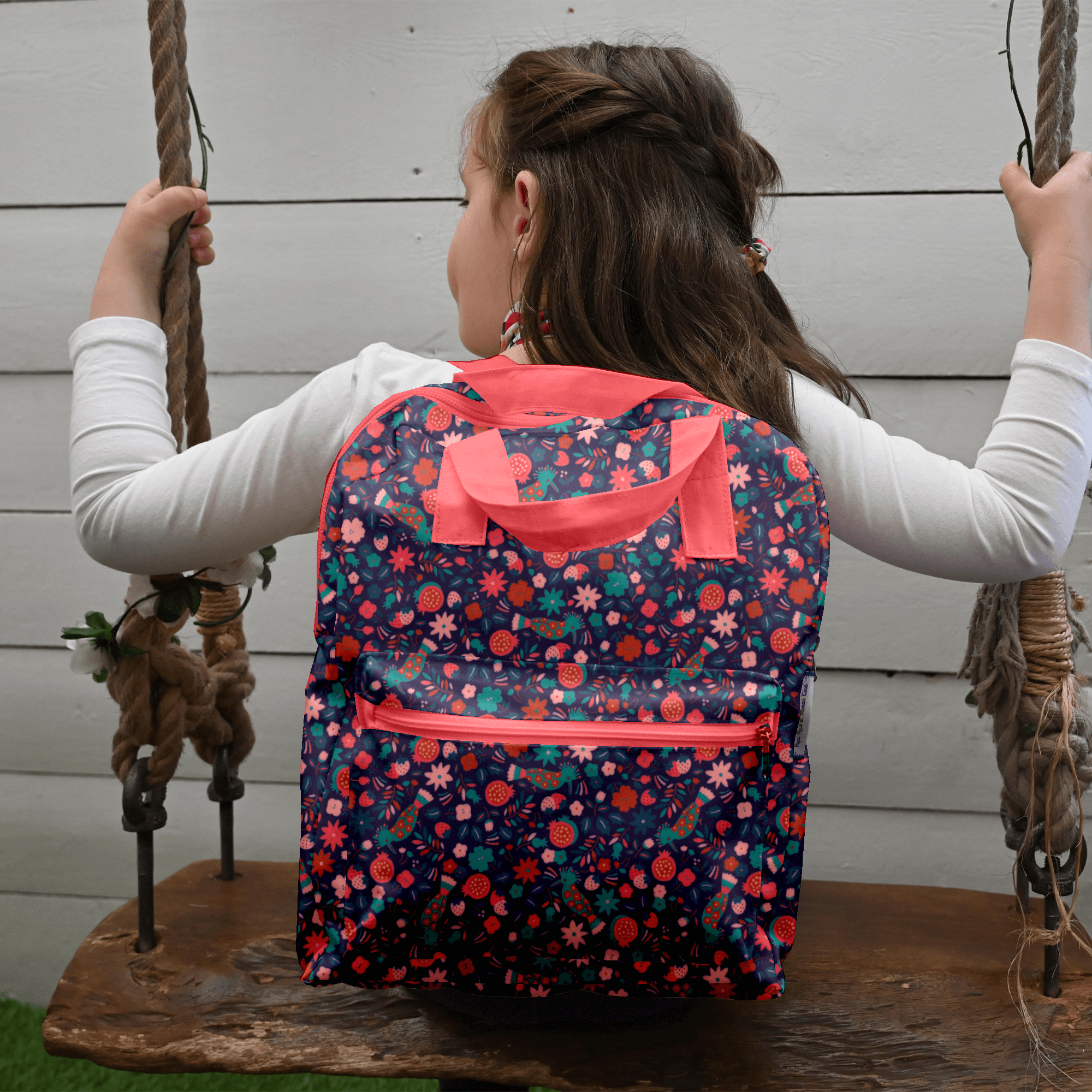 Petit Sac À Dos Gaby Huppette Fleurie