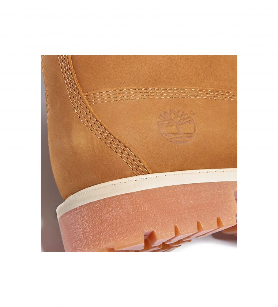 Botas Timberland de couro premium WP de 6 polegadas, marrom.