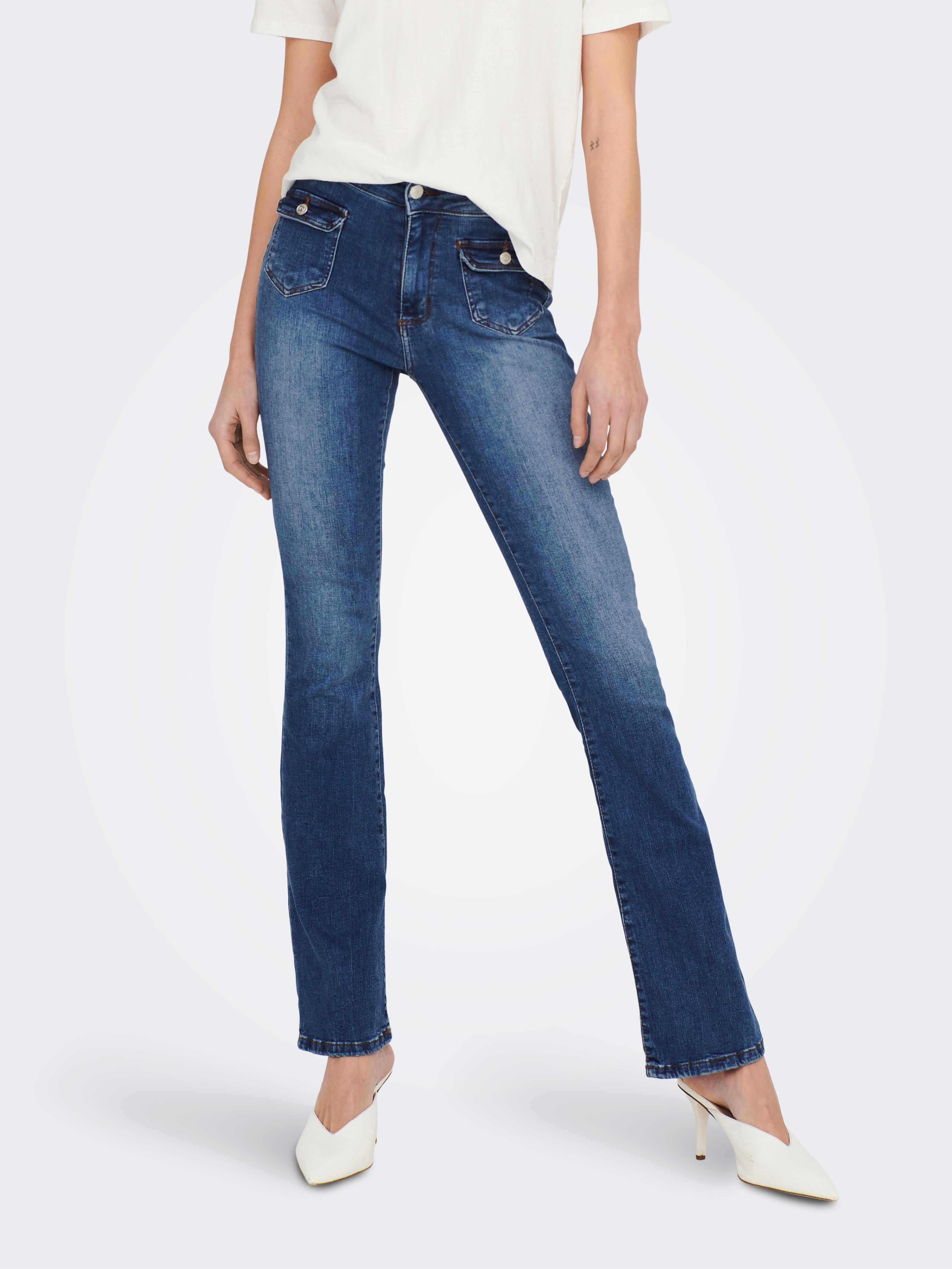 ONLEBBA Ausgestellt Jeans Dark Blue Denim
