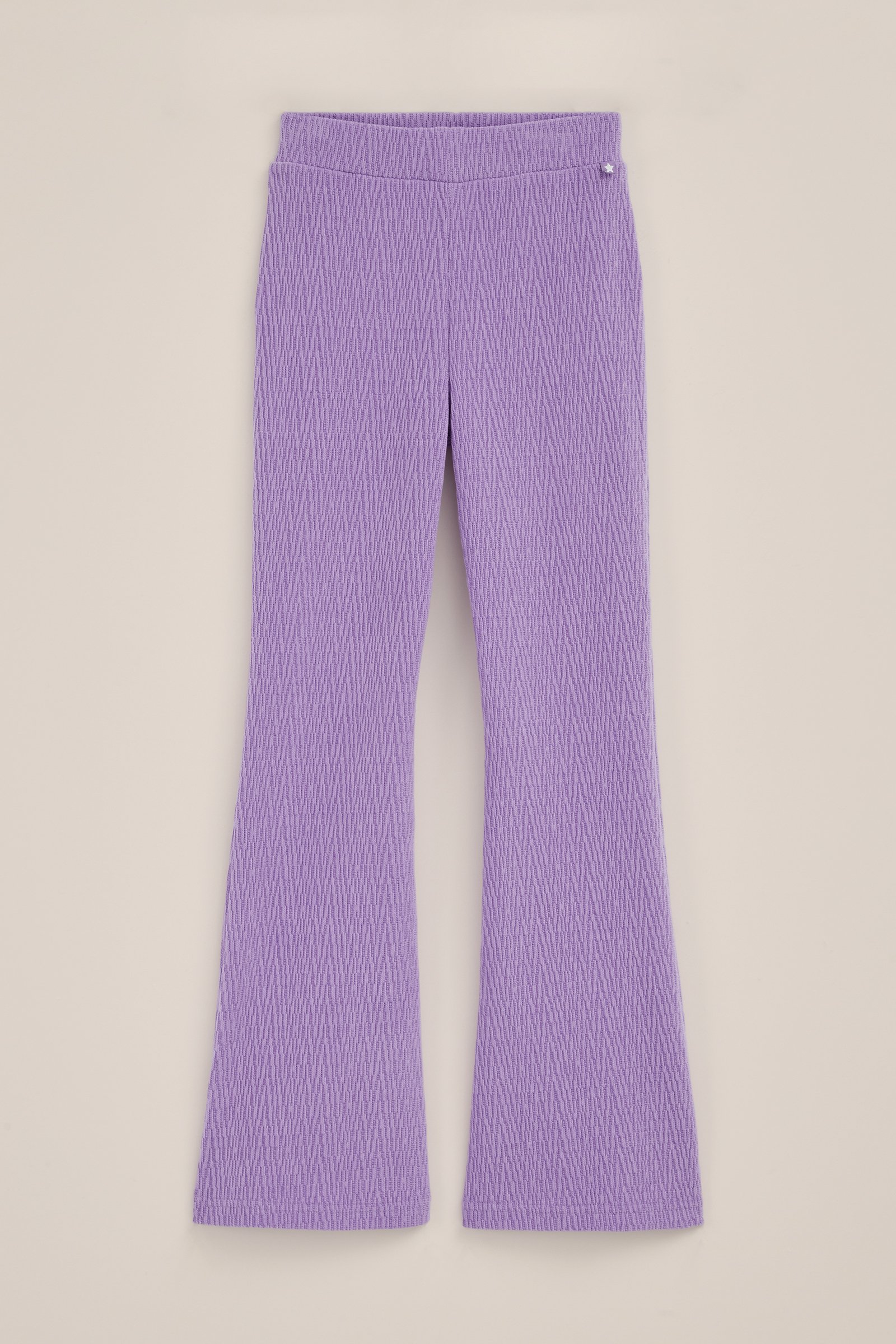 Meisjes flared legging met structuur WE Fashion Lila
