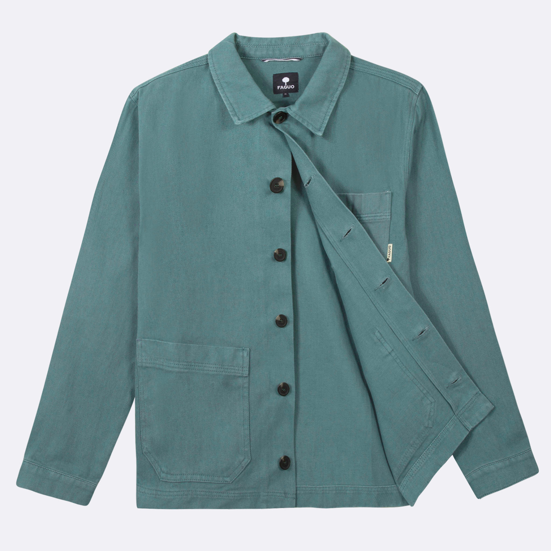 Veste turquoise Coton - modèle Lorge