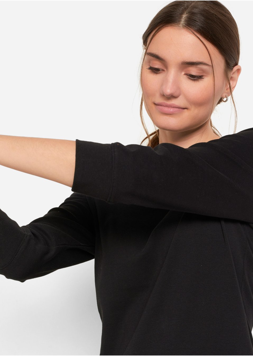 T-shirt extensible à encolure bateau