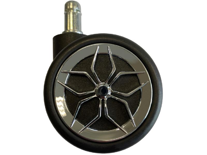 LC-Power Rollen LC-CASTERS-2-DRIFT 5er Set Chrom Gaming-Rollenset