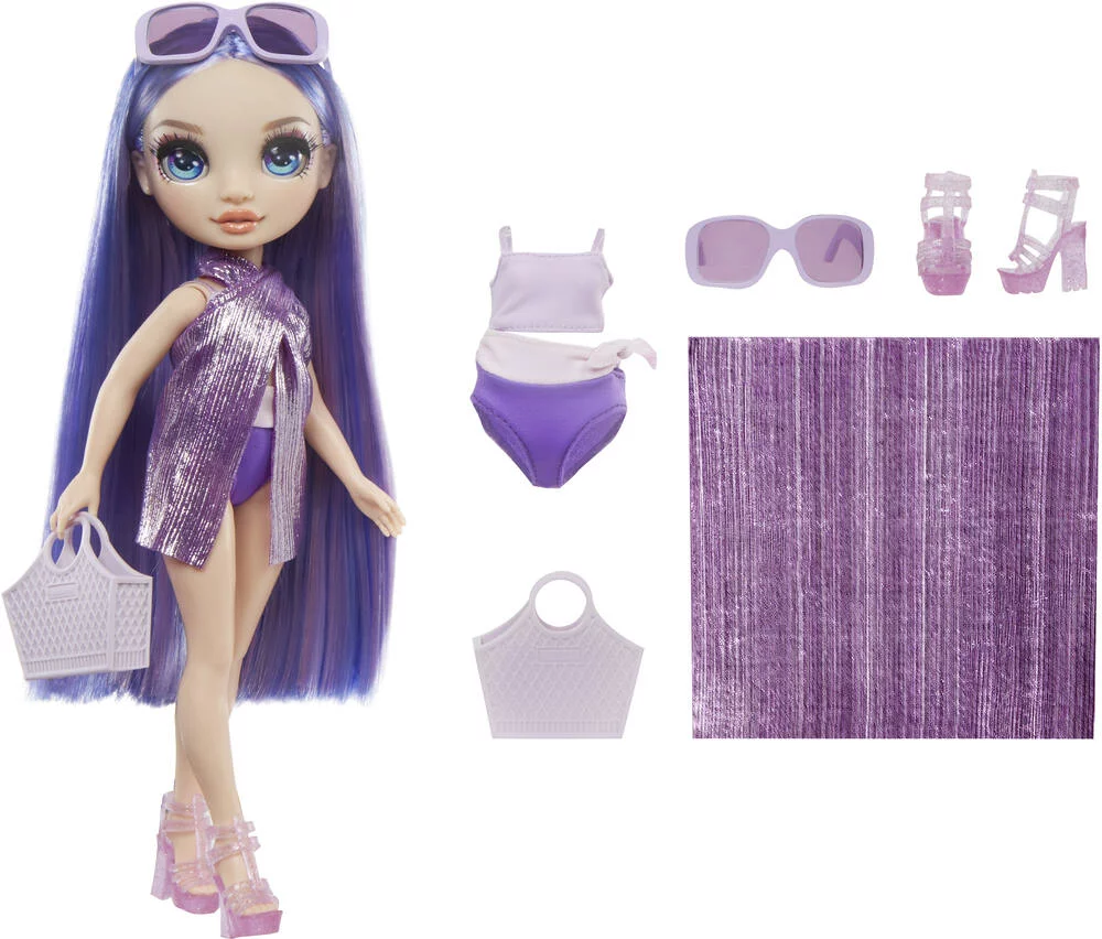 RAINBOW HIGH SWIM ET STYLE POUPEE MANNEQUIN 27CM - VIOLET