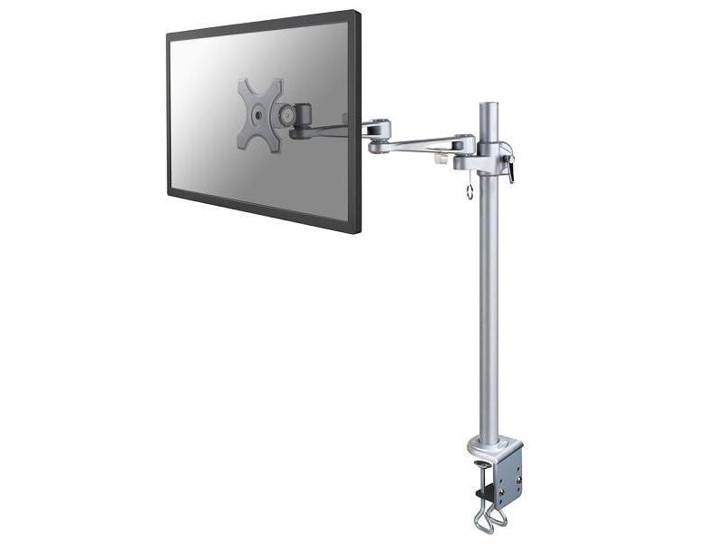 NEOMOUNTS Tischhalterung FPMA-D935POLE70 bis 12 kg – Silber Für Flachbildschirme von 10