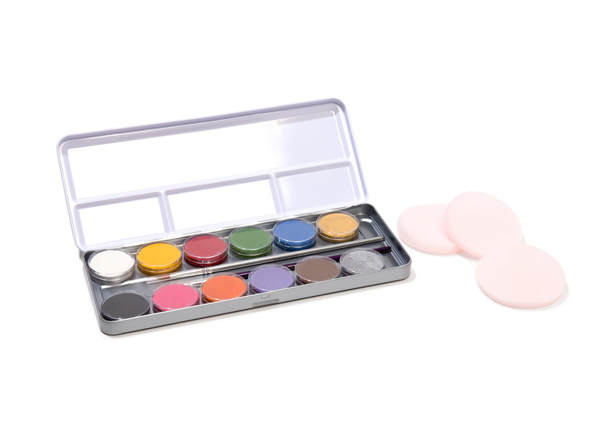 Eulenspiegel Schminkpalette Metall