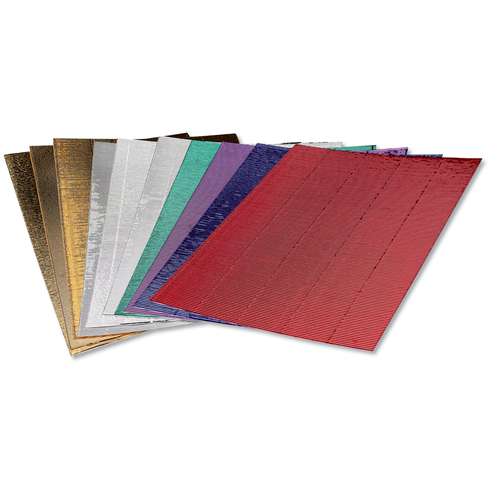Bastel-Wellpappe metallic, Sortiment