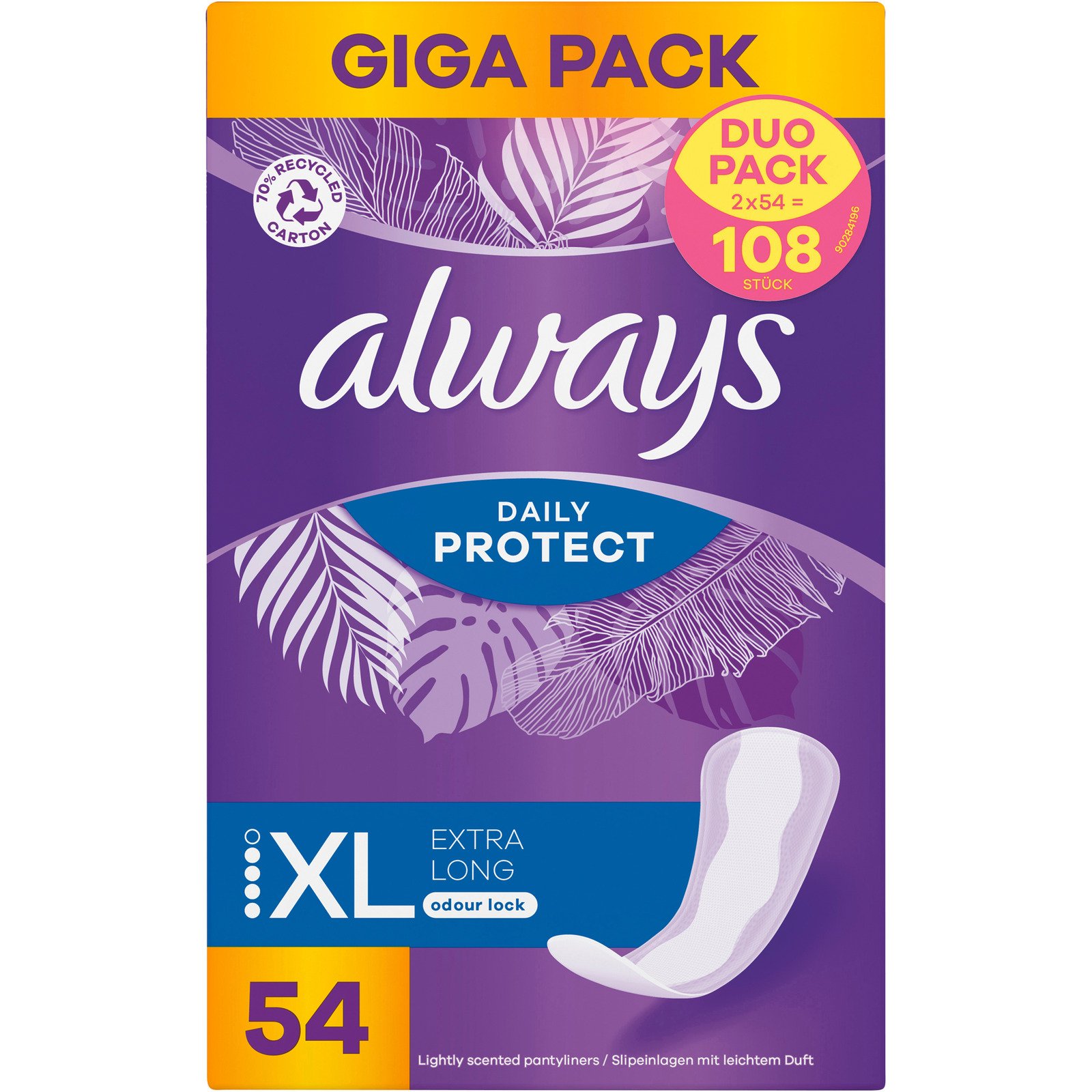 Always Slip Protection Extra Long 2 x 54 Einlage