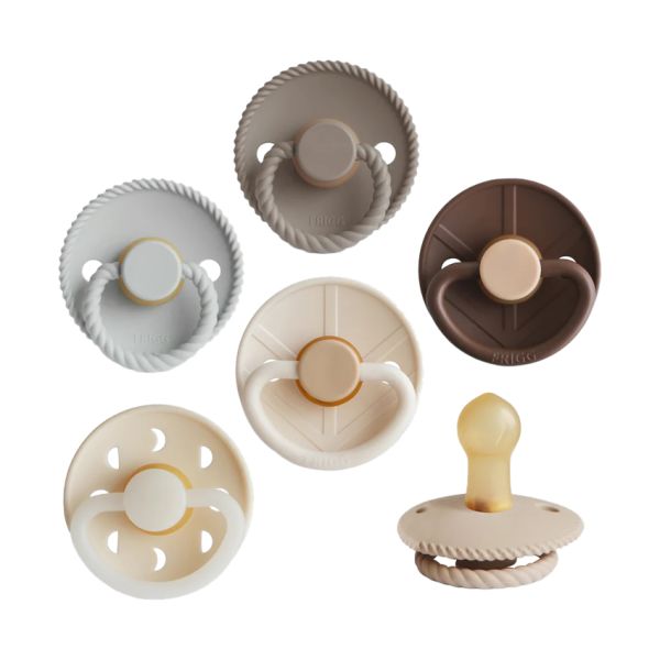 FRIGG Fopspenen - 6-Pack - Latex - 0-6 Mnd