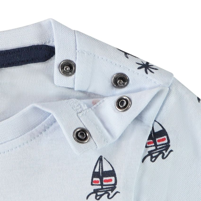 Ensemble 2 pièces avec t-shirt imprimé pour bébé garçon - Bleu marine