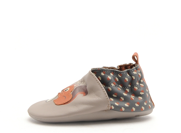 Robeez chaussons bebe woodcutters gris