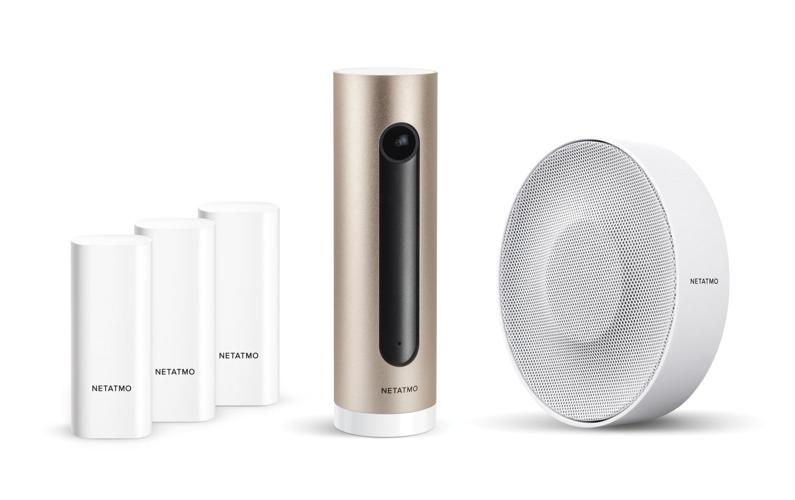 Smarte Alarmanlage mit Kamera<br>Das perfekte Set für die Überwachung Ihrer Wohnung oder Ihres Hauses mit 1x Smarte Innenkemara Welcome, 3x Smarte Tür- und Fenstersensoren & 1x Smarte Innen-Alarmsirene