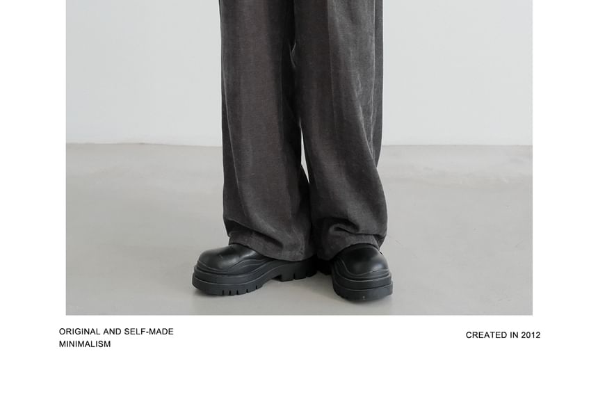 DAZO Studios - Hoge taille effen corduroy rechte broek