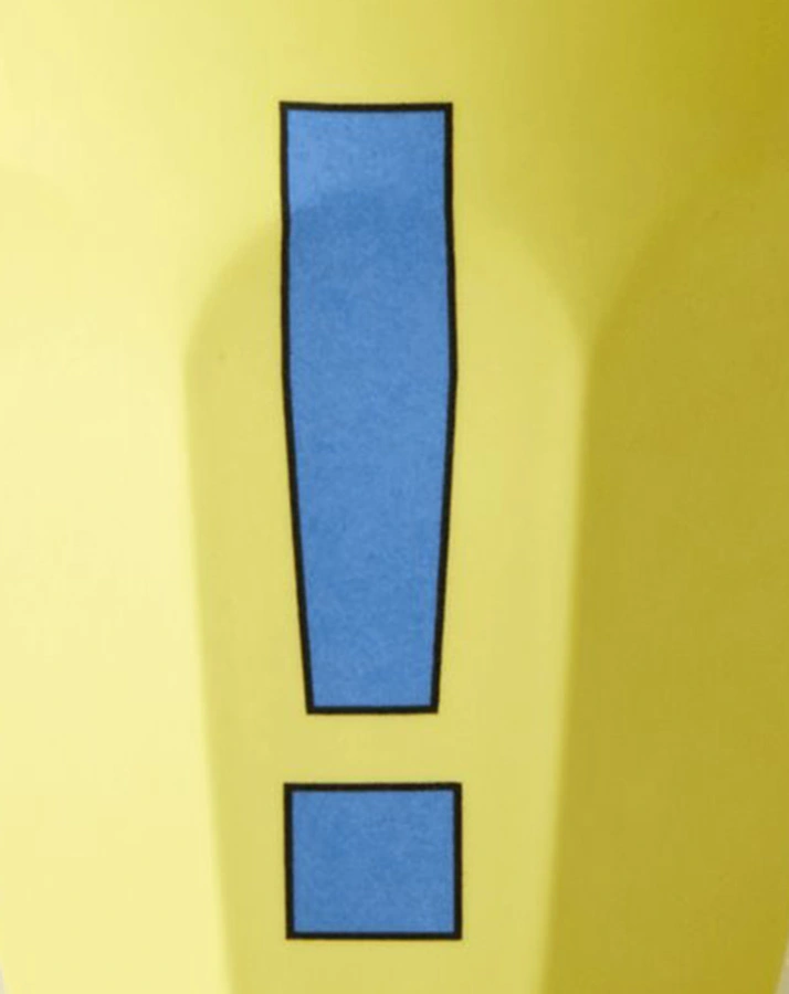 Melamin-Becher EXCLAMATION MARK - MEDIUM in yellow