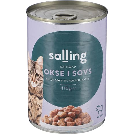Vådfoder i sovs m. oksekød