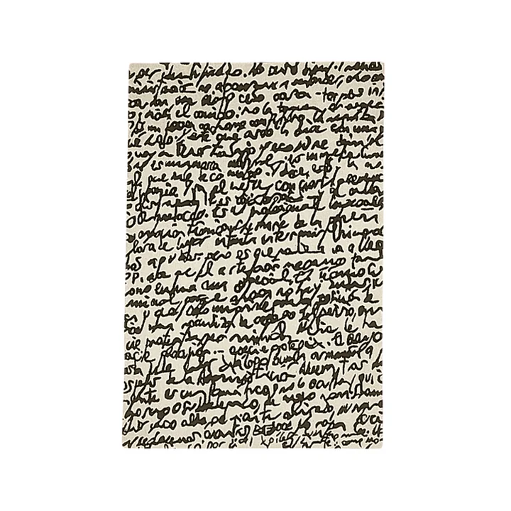 nanimarquina - Black on white Teppich \