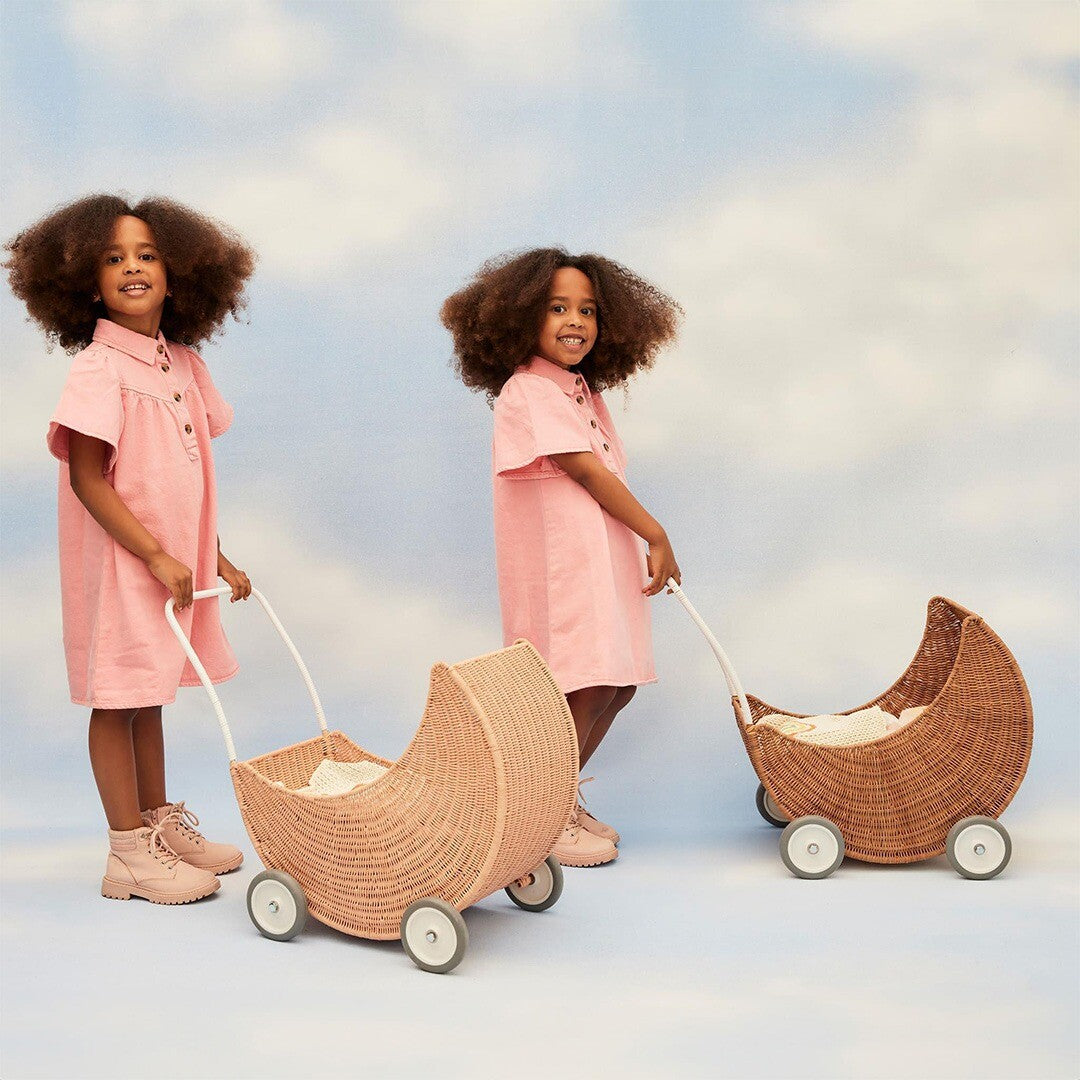 Olli ella poppenwagen maan - seashell pink
