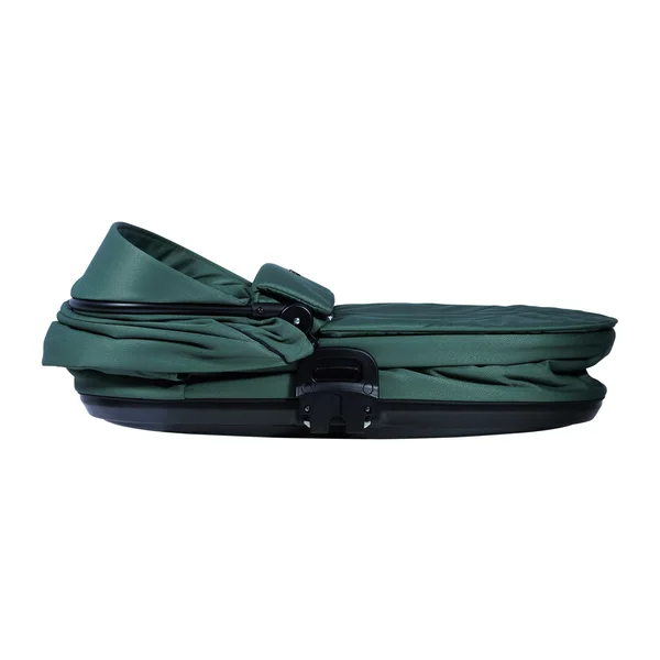 Carrinho de bebê Nordbaby Active Lux verde-floresta com estrutura cromada