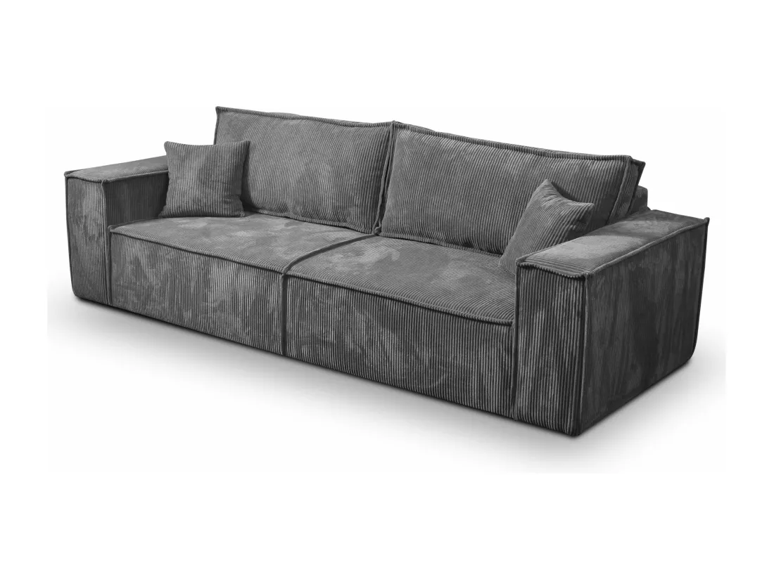 Canapé convertible mit Bettkasten MILLE Gris Anthracite