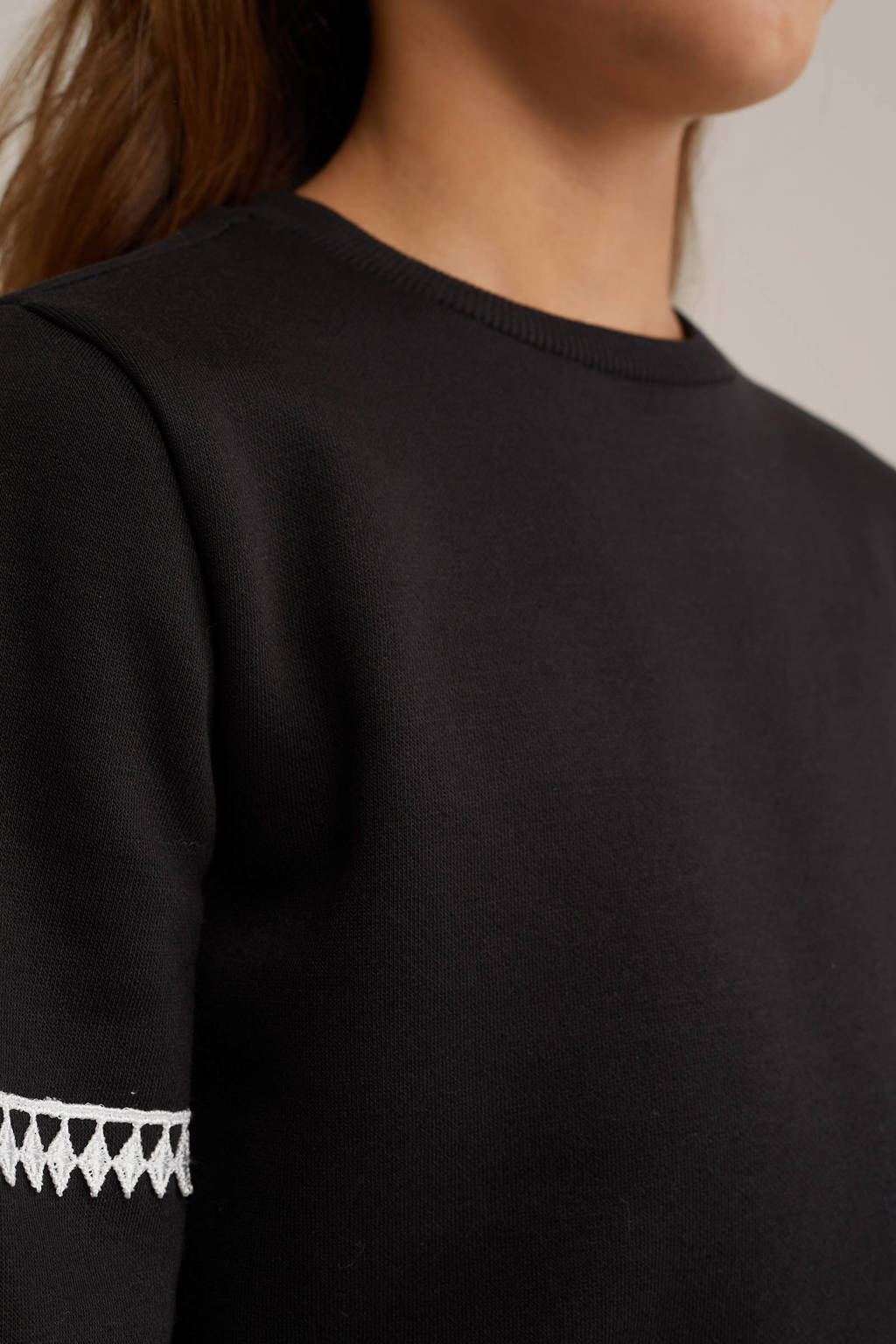 WE Fashion sweater zwart