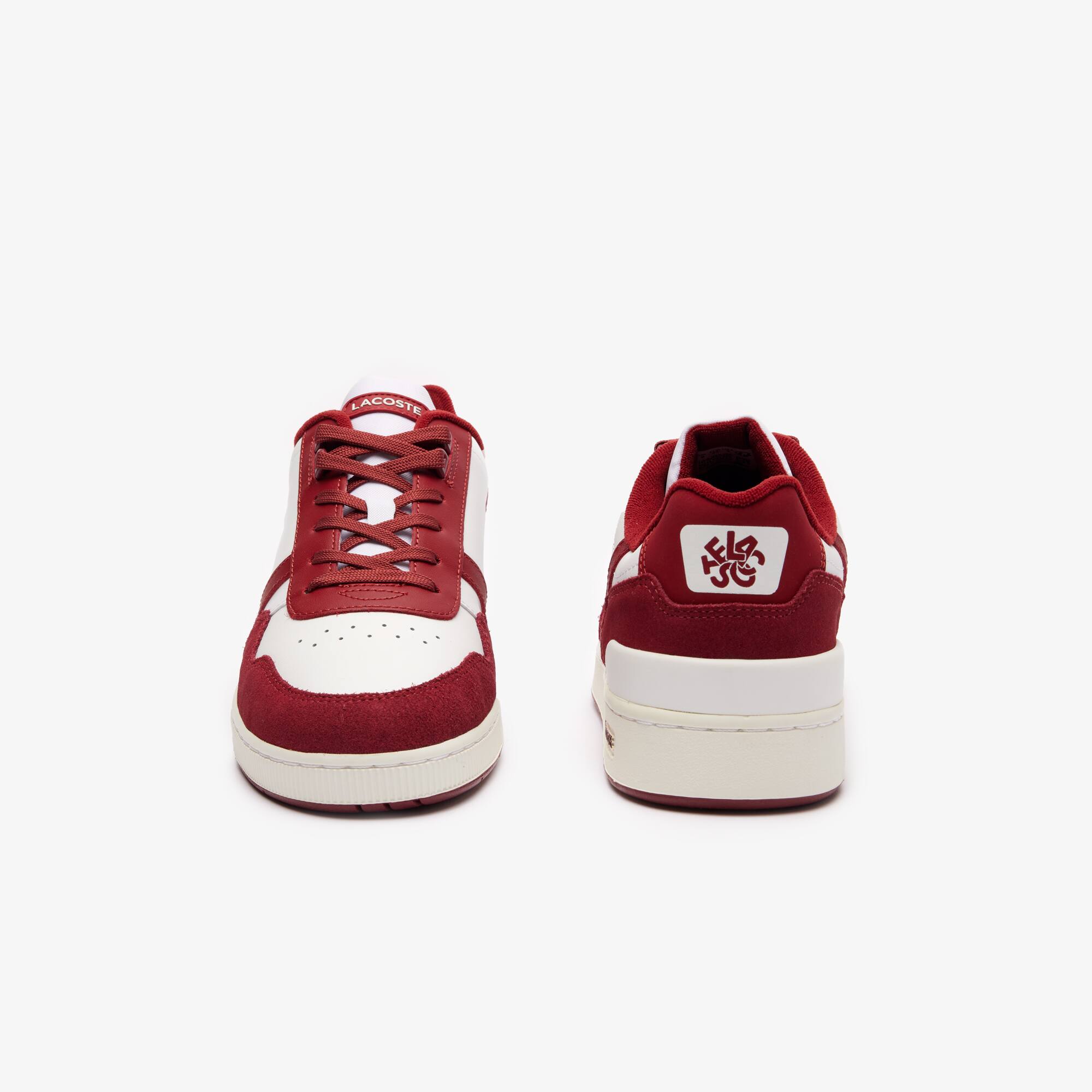 Sneakers T-Clip homme en cuir avec languette siglée Sneakers - Blanc - Lacoste - Homme