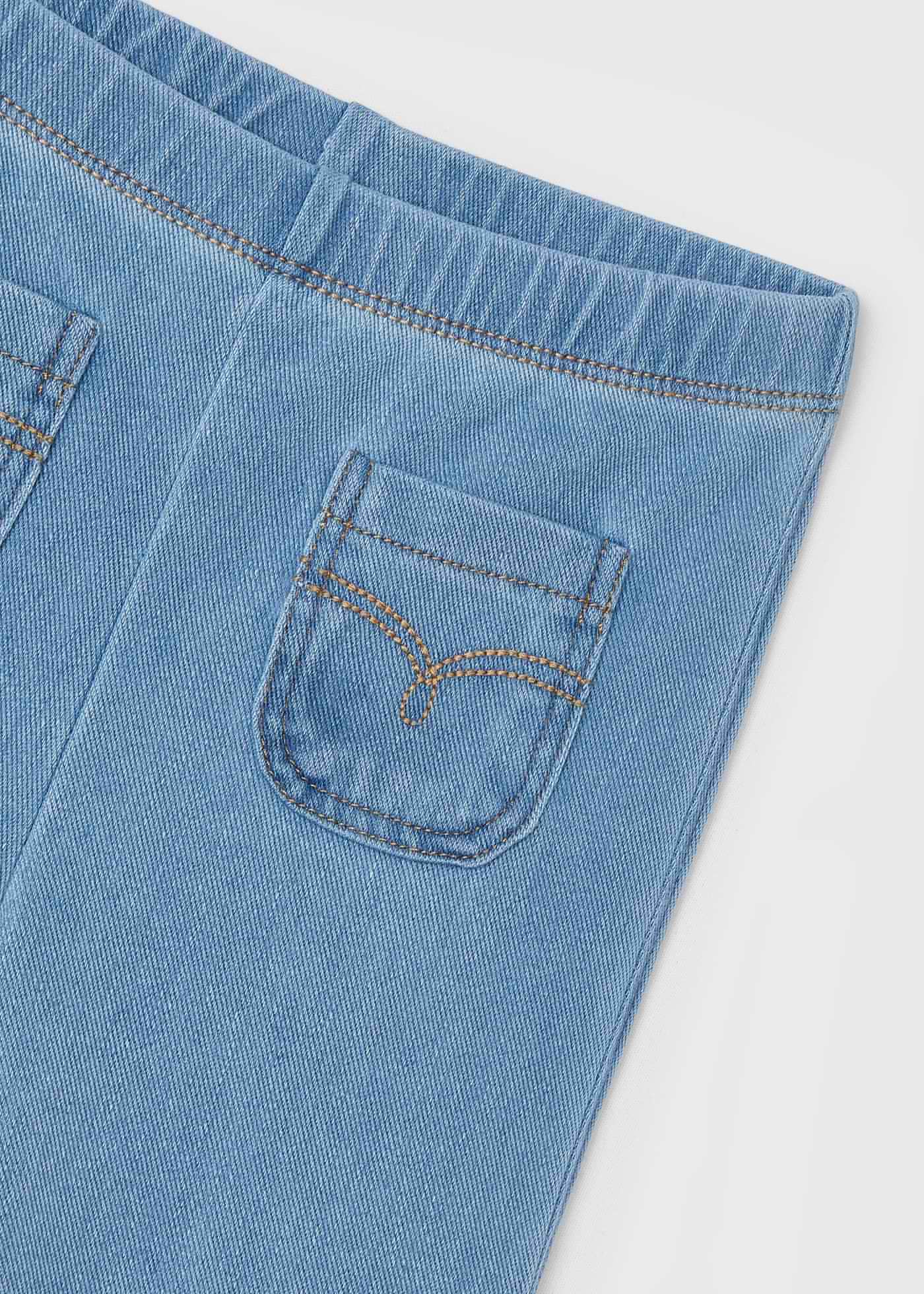 Calça jegging jeans roxa para meninas