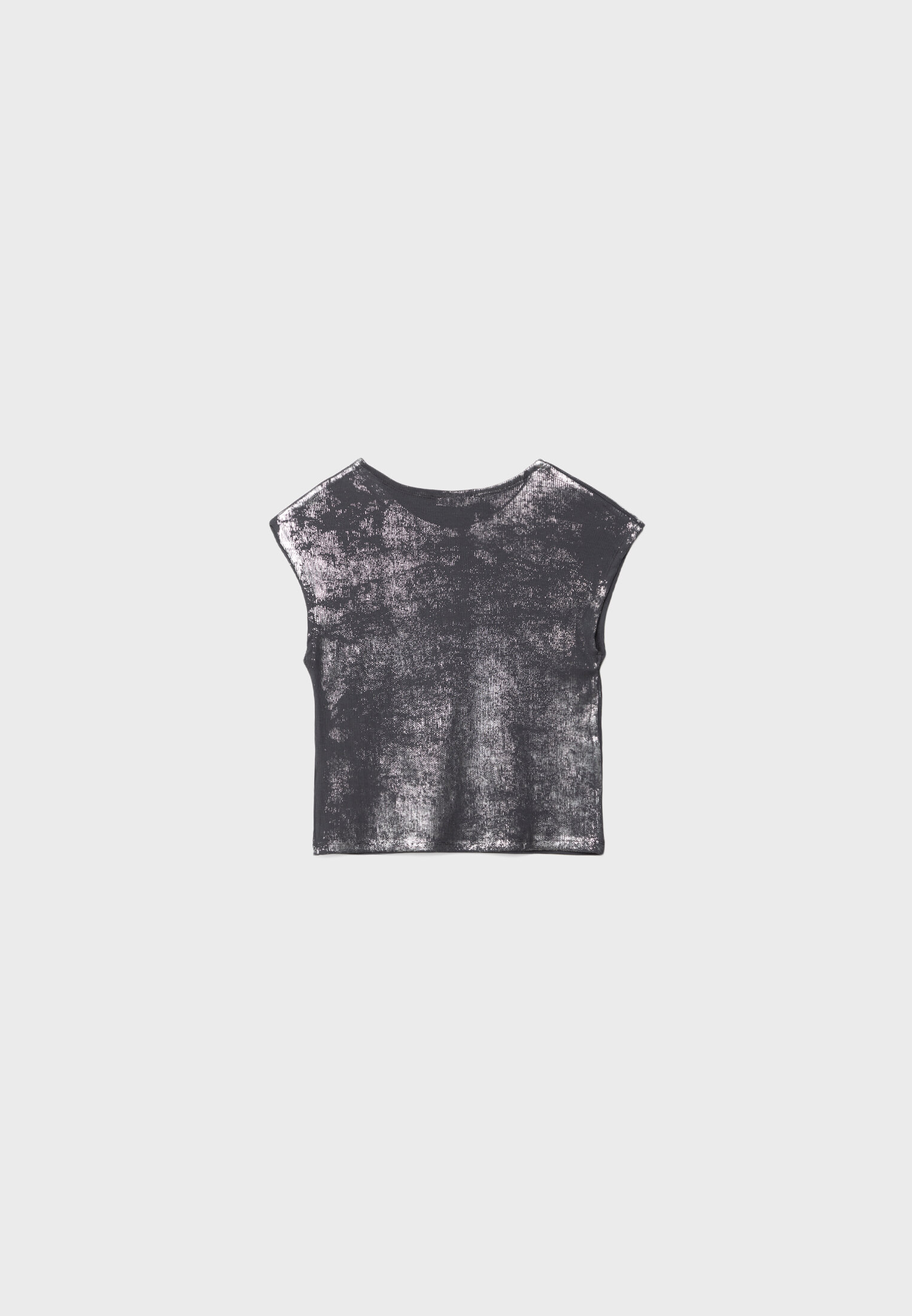 Camiseta com mangas curtas brilhantes