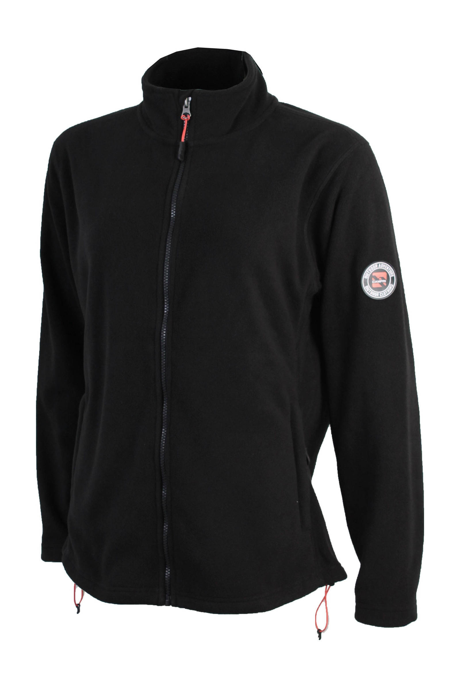 Campri fleece sportvest zwart