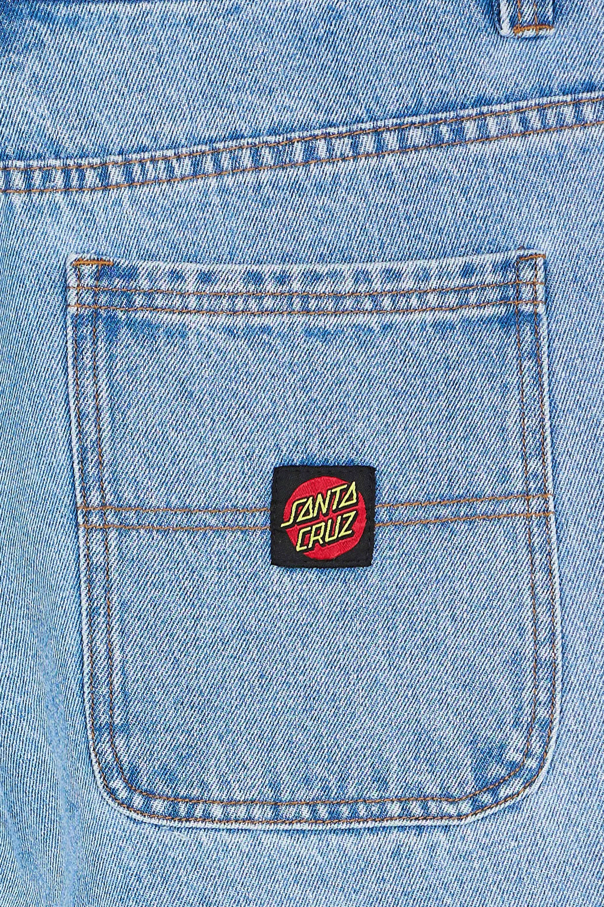 SANTA CRUZ Jean CLASSIC LABEL PANEL Bleu