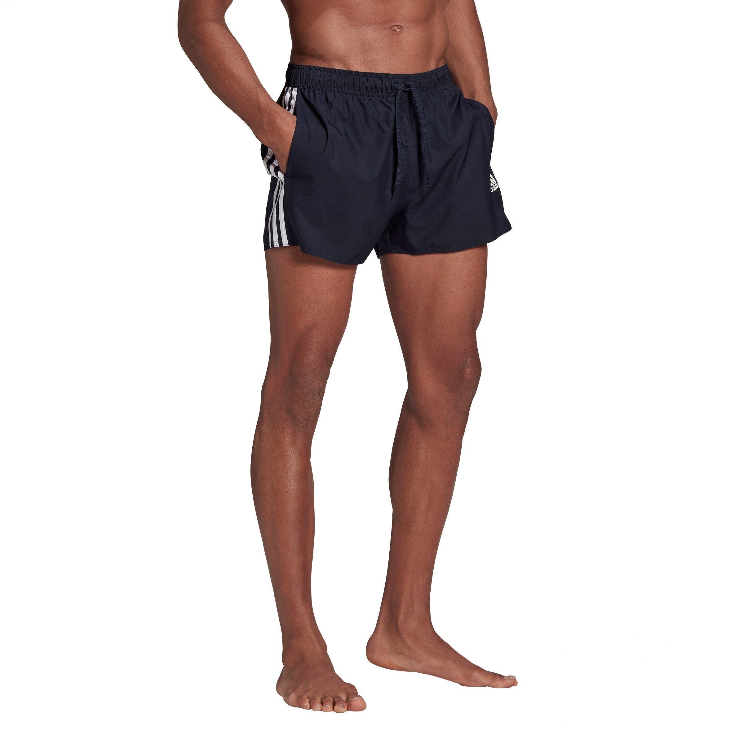adidas 3 Stripe Swim Shorts Mens