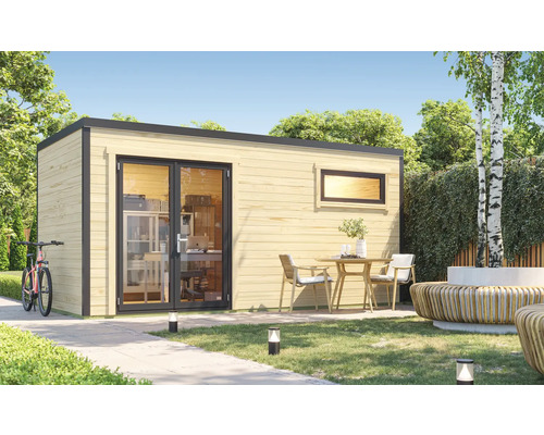 Tuinhuis Weka S 445, maat 3, inclusief vloer, 500 x 254,1 cm, natuurlijke afwerking