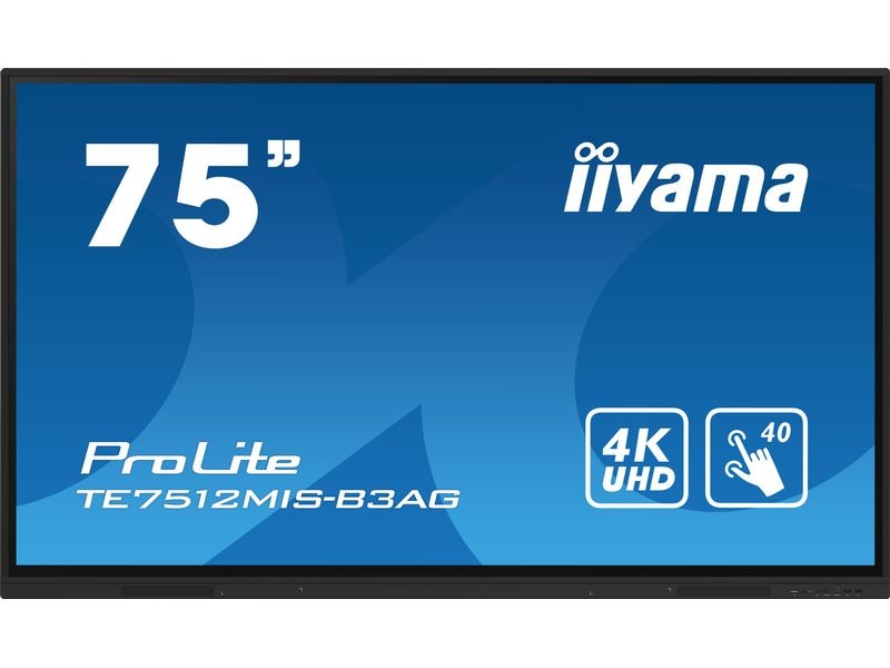 iiyama Touch Display TE7512MIS-B3AG Multitouch 75 
