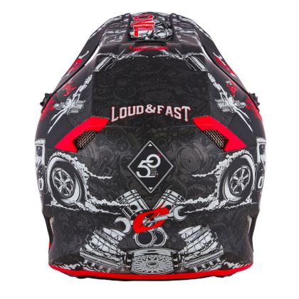 Casque cross O'Neal 5SRSPOLYACRILYTE - HR V.22 - BLACK RED 2024 - Noir / Rouge