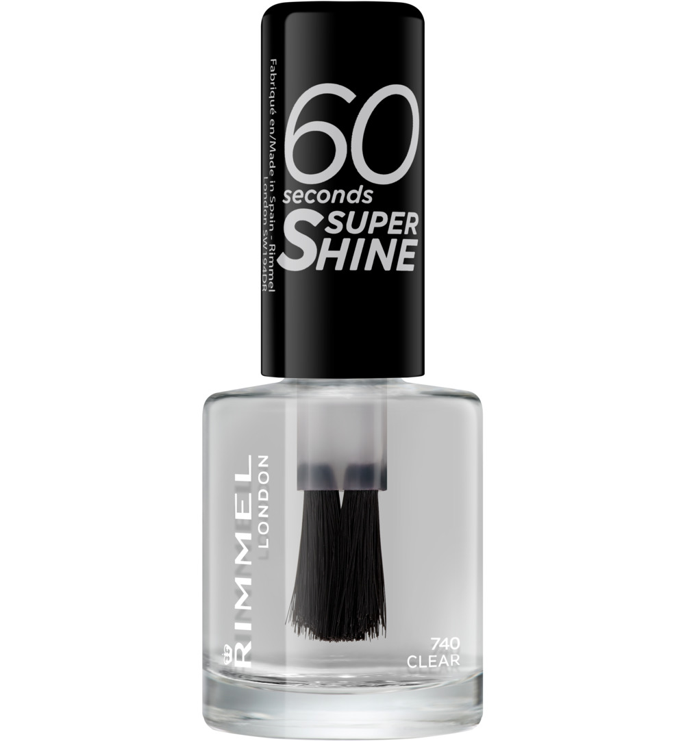 Rimmel London 60sec Supershine nagellak : 740 – Clear (1 stuk)