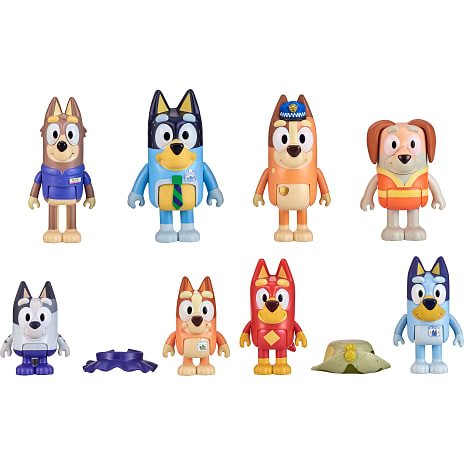 Bluey figurer 8-pak