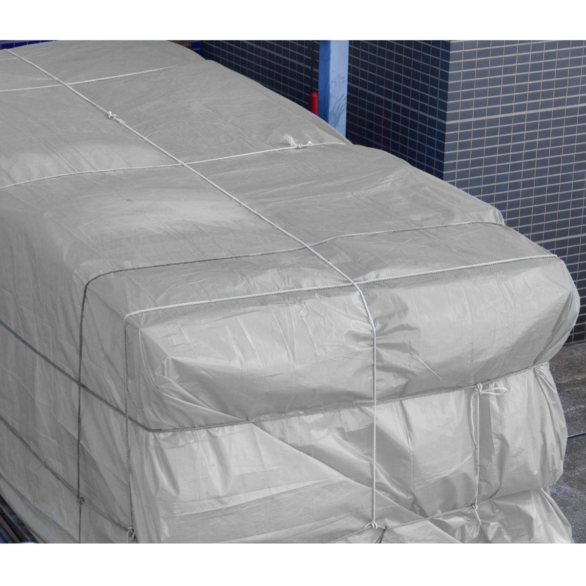 ECD Germany Afdekzeil met ogen, 2x3m (6m²), 180g/m², Grijs, Polyethyleen, Schimmelwerend, Waterdicht, Scheurvast, Beschermhoes, Boothoes, Tuinhoes, Houten hoes, Hoes voor tuinmeubelen, Zwembad, Auto
