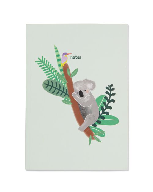 cahier ligné koala 25.5x18