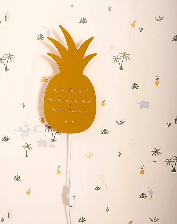 Wandleuchte ANANAS in gelb