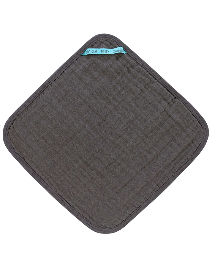 Mull-Waschlappen LITTLE CHUMS (30x30) 3er-Pack in anthrazit