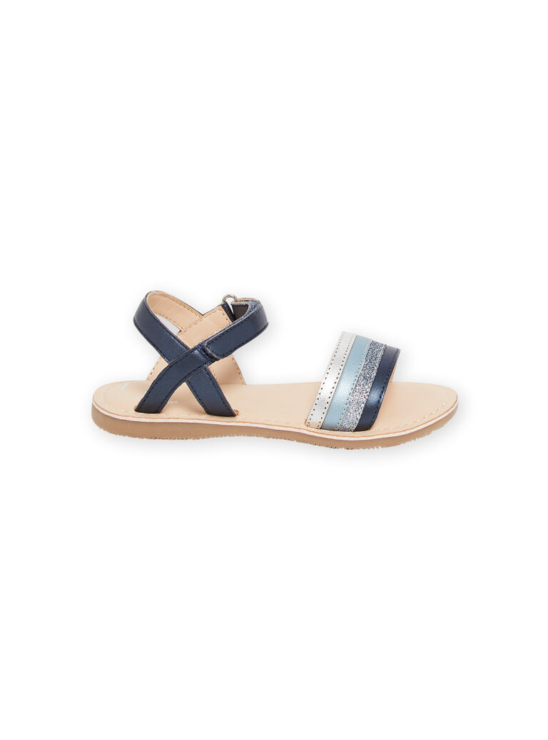 Sandales bleu marine enfant fille