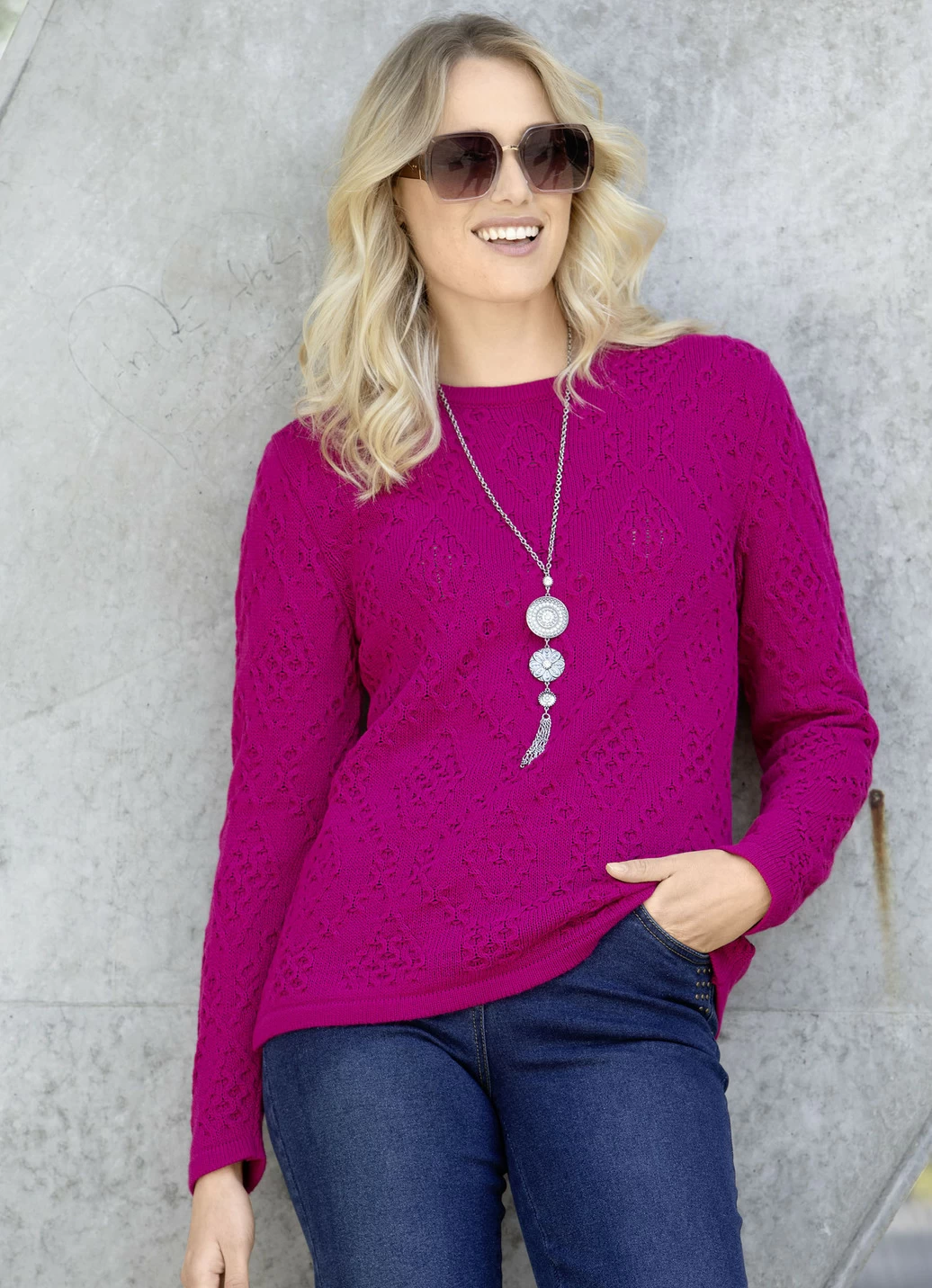 Pullover mit Struktur