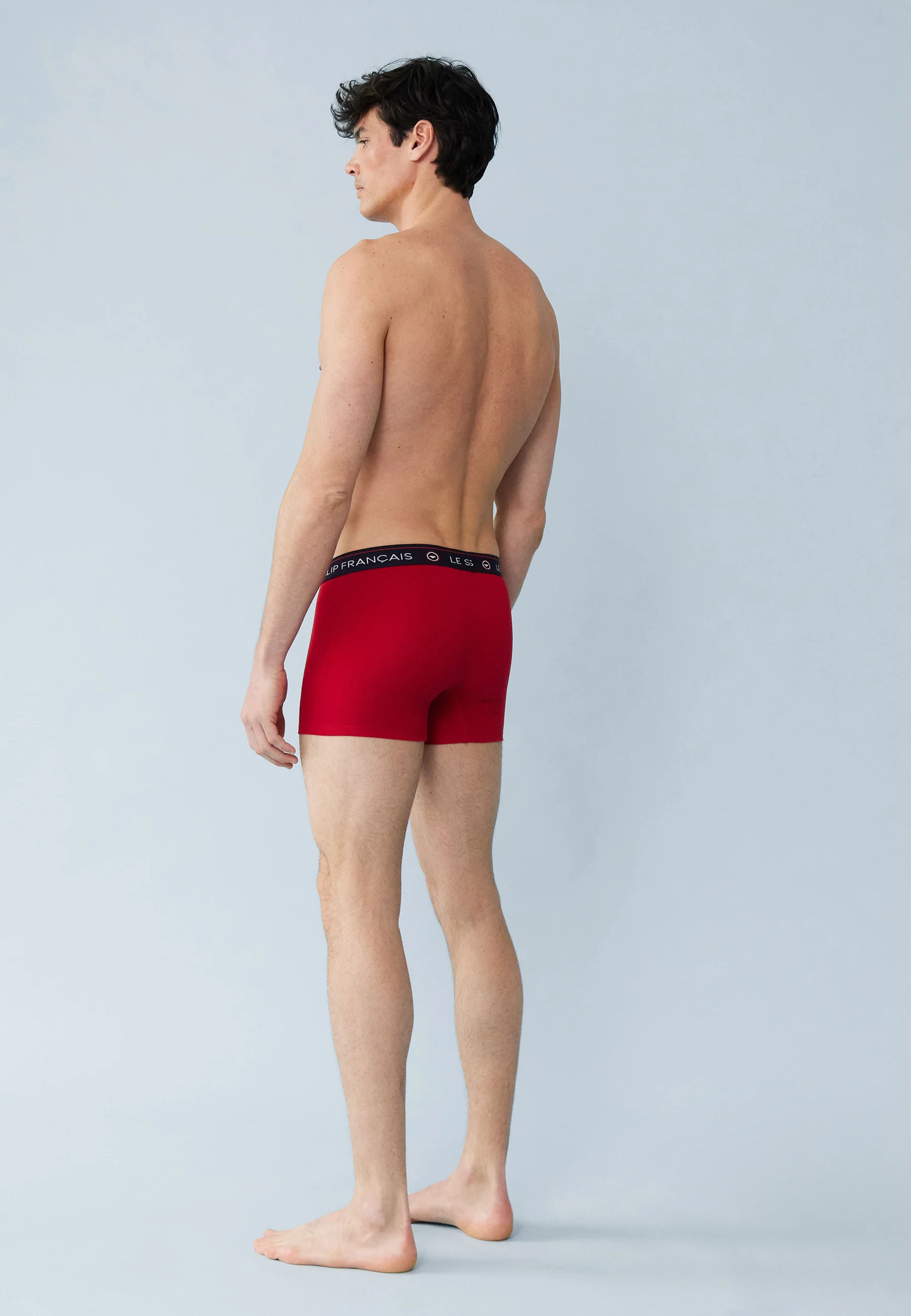 Trio de boxers en coton-Pack Trio Boxer Redoutable Rouge Blanc Guillaume XV de France