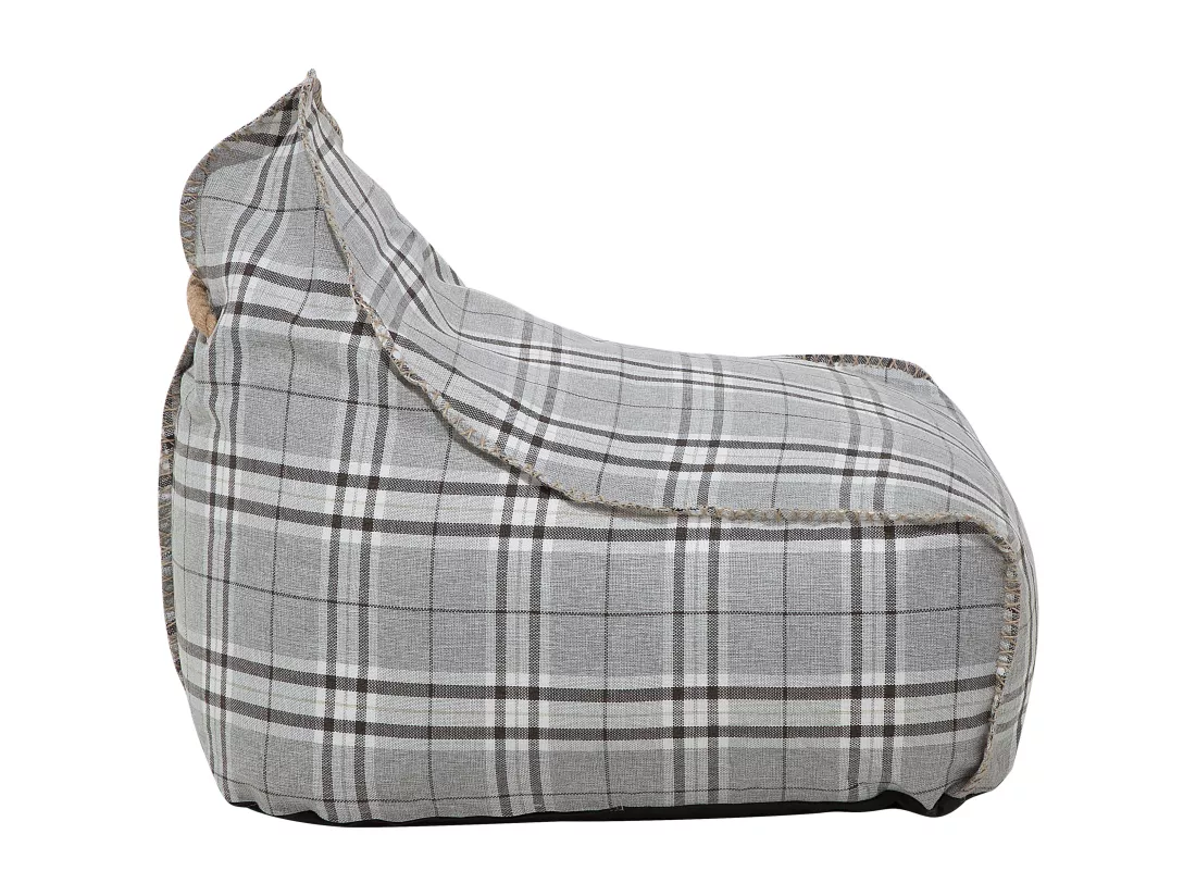 Pouf poire 200 L DROP LINEN 63 cm 75 cm Gris