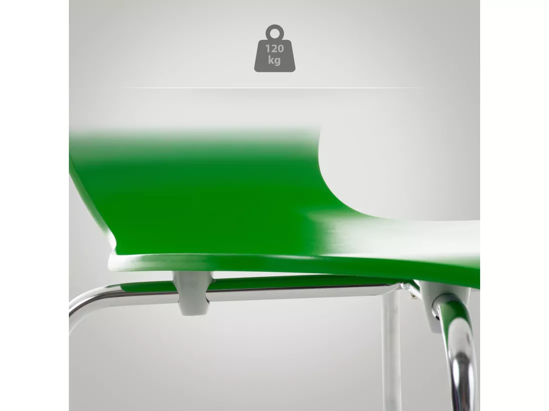 Lot de 16 Chaise de conférence - Bois & Nature - Vert - Calisto