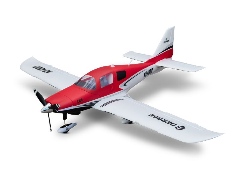 D-Power Motorflugzeug DERBEE C400 Tiefdecker 1100 mm PNP Tiefdecker Modellflugzeug mit Brushless Antrieb