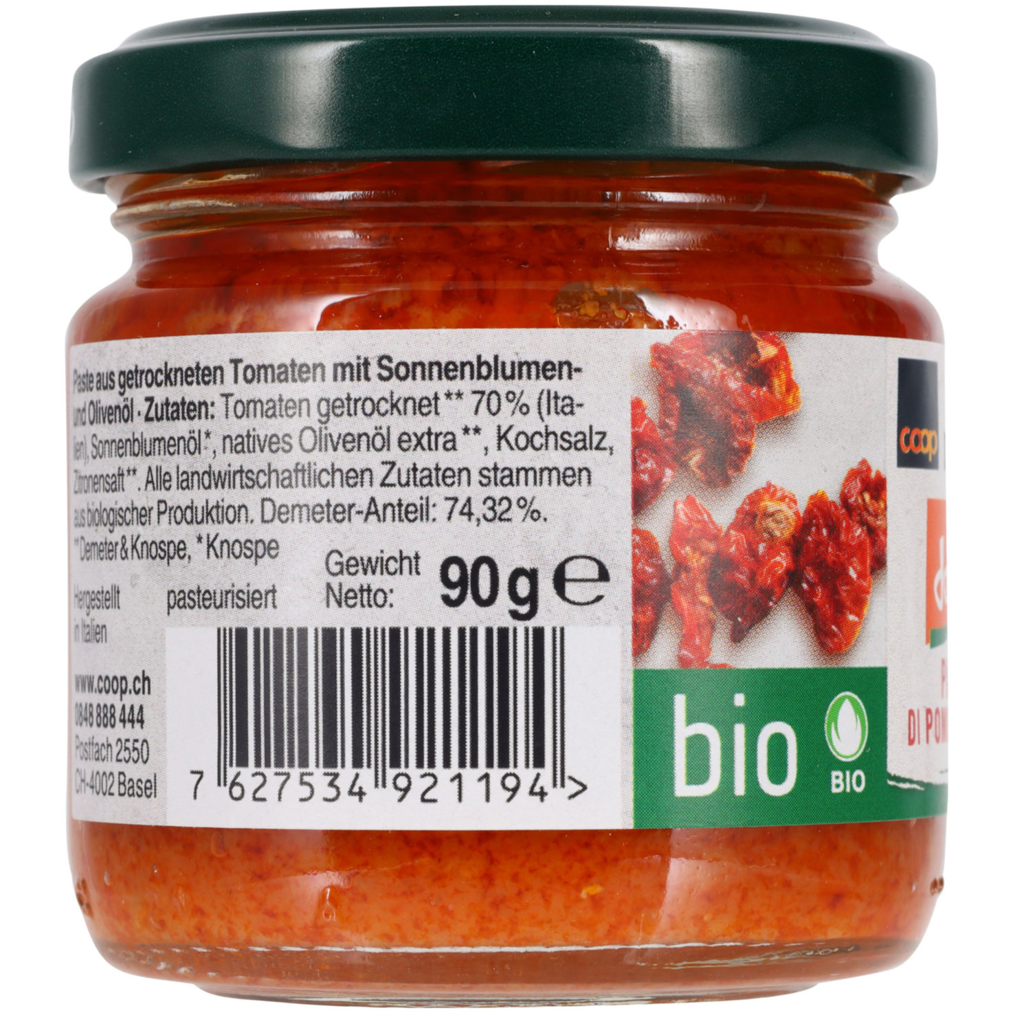 Naturaplan Bio Demeter getrocknete Tomaten Crème