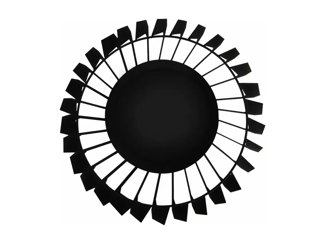 Brasero de jardin au design bohème en acier noir