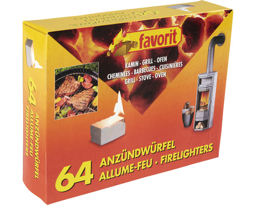 Favorit kolenaanstekers, 64 stuks