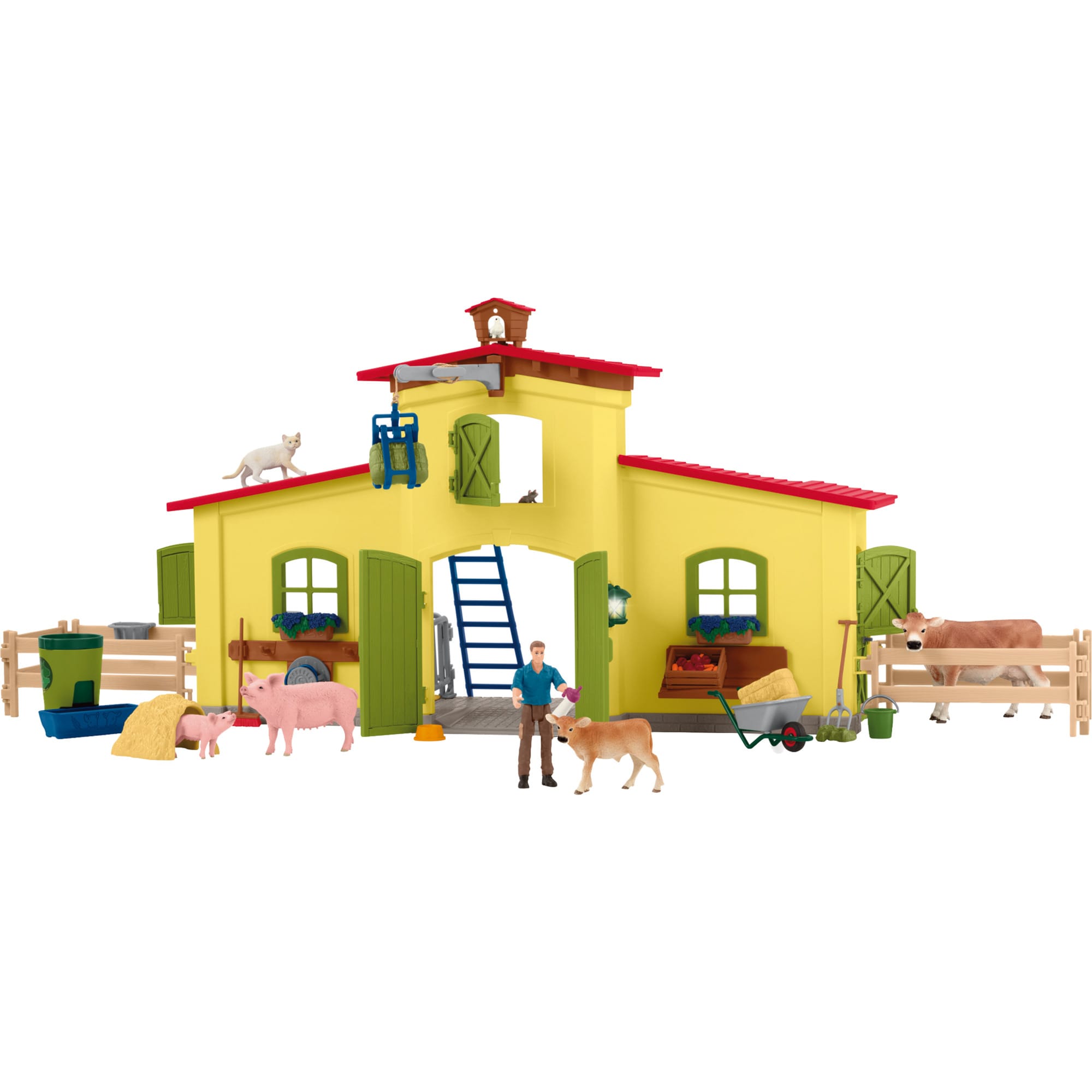Schleich Spielfigur Farm World Großer Stall