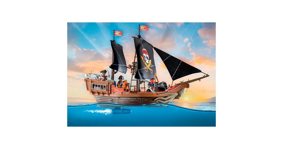 PLAYMOBILPirates - Groot piratenschip Constructiespeelgoed  (71530)